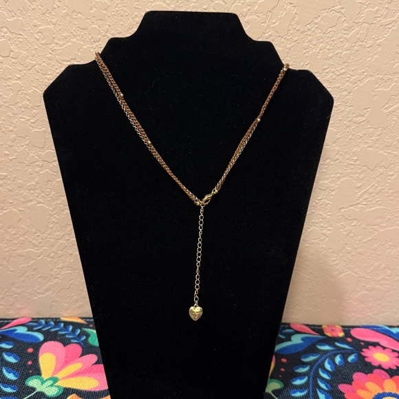Betsey Johnson Teal Leopard Flower Necklace with Rope Detail and Center Stone - Picture 2 of 2
